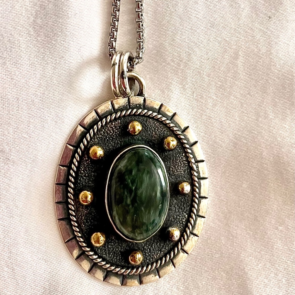 Seraphinite gemstone Necklace